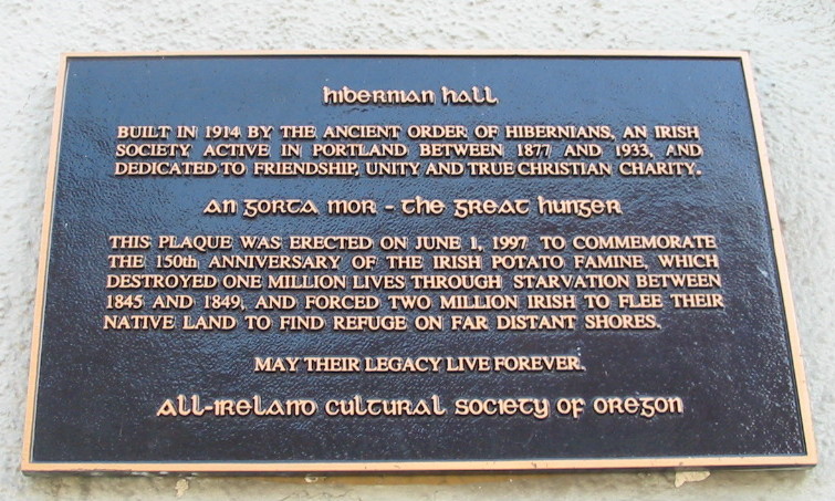 iberman hall north portland plaque