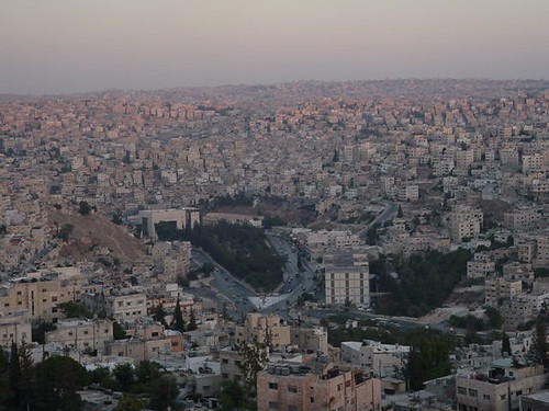 View over Amman at dusk