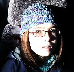Hannah portrait on bus