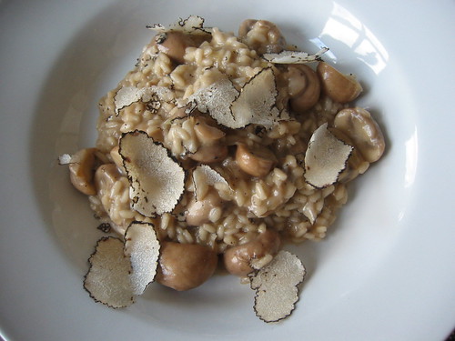 Mushroom en truffle risotto