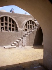 The courtyard at the Pottery at Wissa Wassef