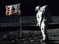 Astronaut with Flag