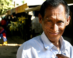 Burma - village - smiling man