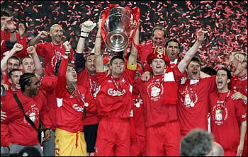 Stevie & Gang with trophy celebrations