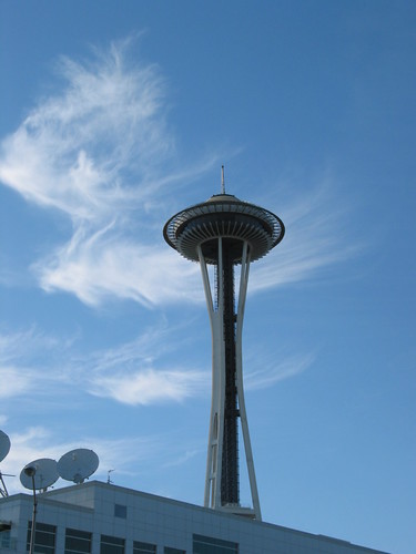 space needle from far