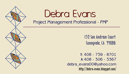 Debra Evans Card as of May 30th, 2005